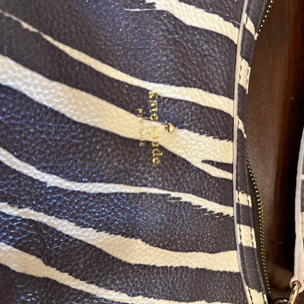 Kate Spade zebra striped handbag